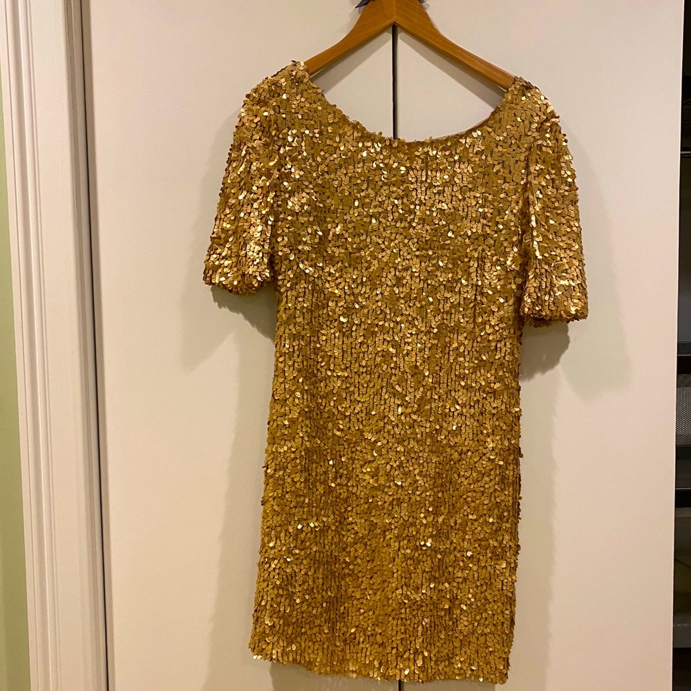 Gold Sequin Dress
